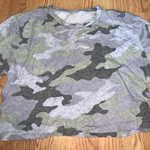 Aeropostale box-tee crop top in camo print
